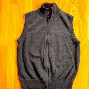 Brooks Brothers Merino Wool Zipper Vest
